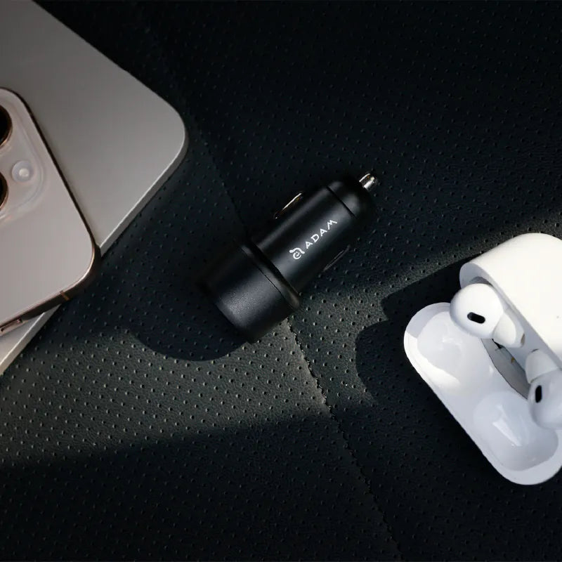 ADAM elements OMNIA C40 40W Fast Dual USB-C Car Charger