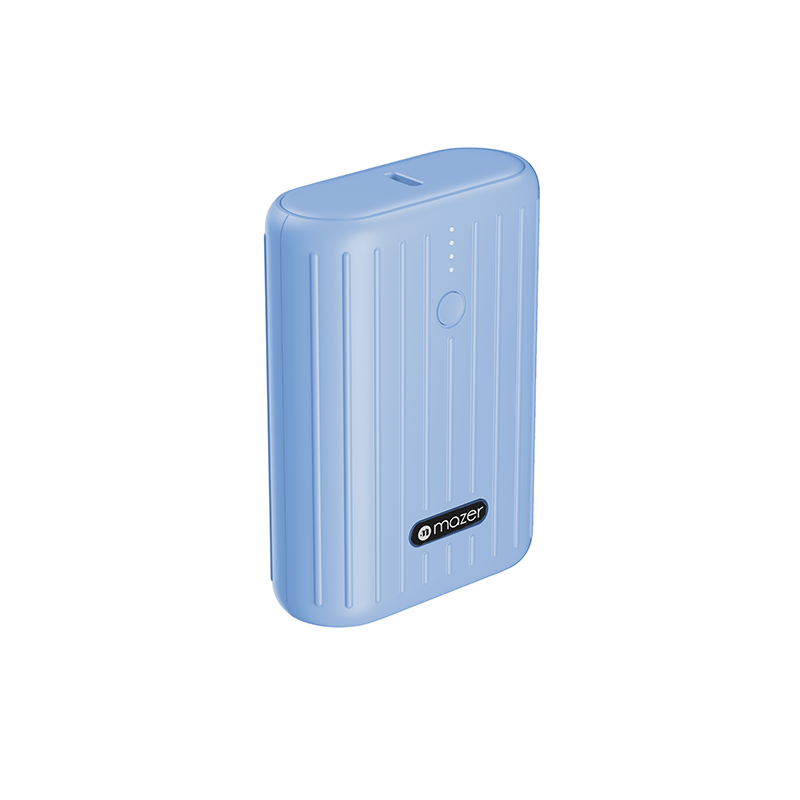 MAZER PowerCHARGE 10000mAh/PD22.5W/QC3.0 Input USB-C/Dual Output-Blue