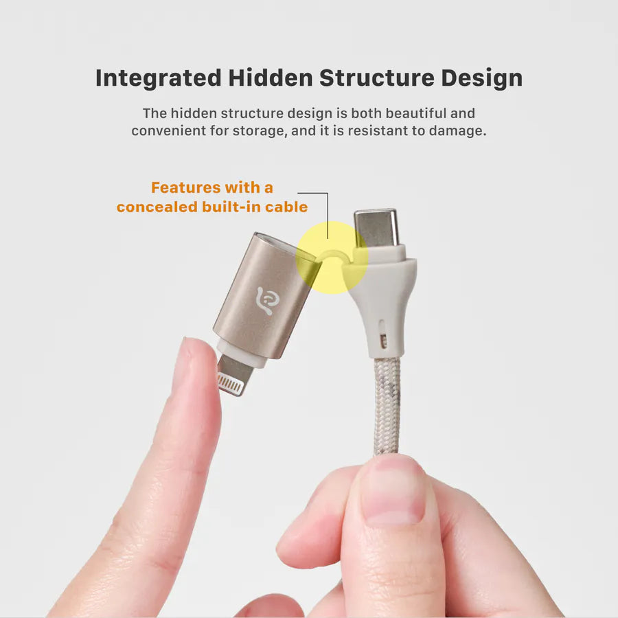 ADAM elements  PeAk MS401 4-in-1 60W Magnetic Charging Cable (Titanium)