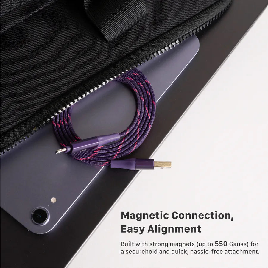 ADAM elements  PeAk MF401 4-in-1 60W Magnetic Flat Charging Cable (Titanium)