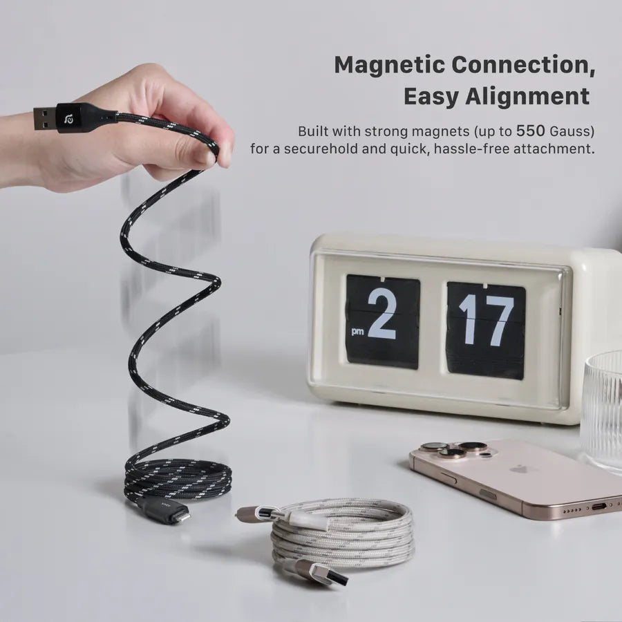 ADAM elements  PeAk MS401 4-in-1 60W Magnetic Charging Cable (Titanium)