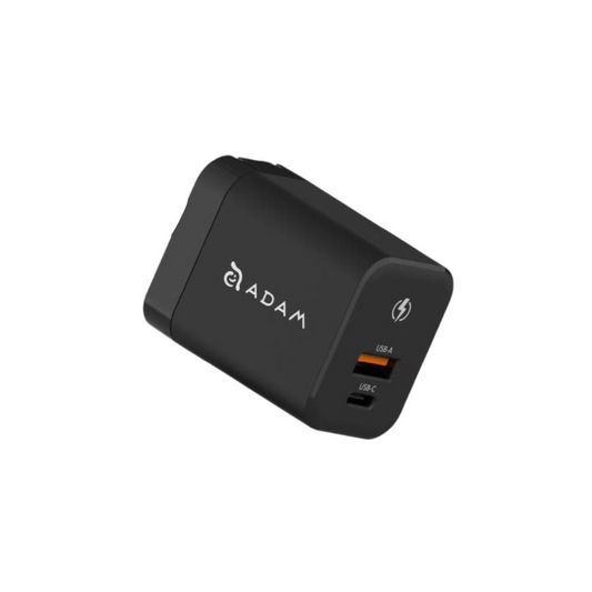 ADAM elements OMNIA X45A GaN 45W Dual Port Compact Wall Charger - Black