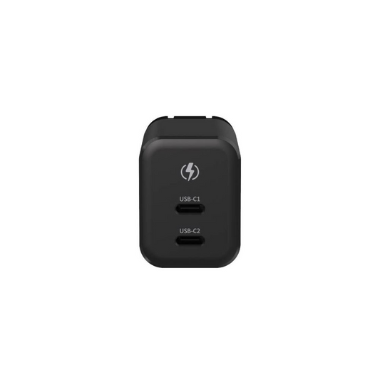 ADAM elements OMNIA X45C GaN 45W Dual USB-C Port Compact Wall Charger - Black