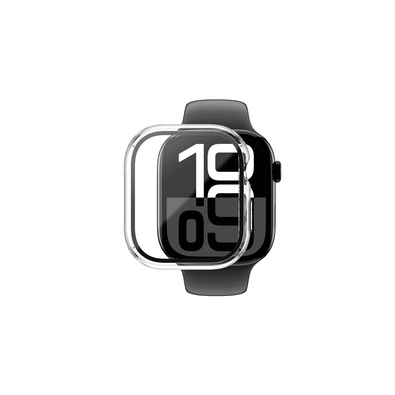 AMAZINGTHING Radix Glass  With Case For Watch Series 10 (46mm) - Transparent