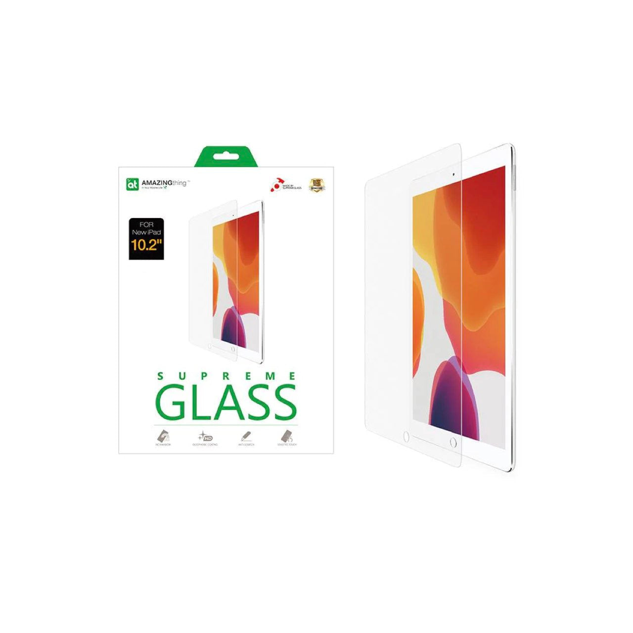 AMAZINGTHING SUPREME GLASS for iPad 10.2 (2020) (Gen 8) Ultra Clear 0.3mm