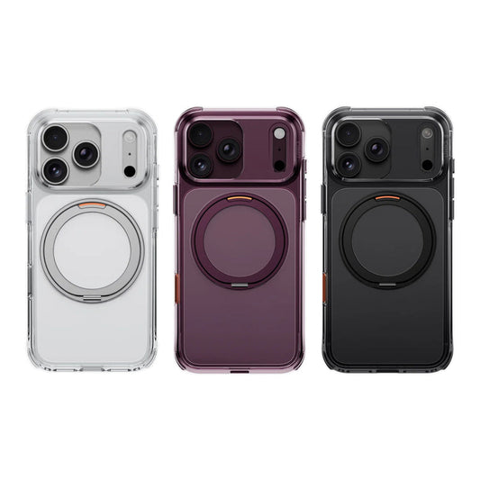 Uniq Swivix Hybrid 360 Rotating Kickstand Case for iPhone 18 Pro Max 6.9-inch - Deep Burgundy
