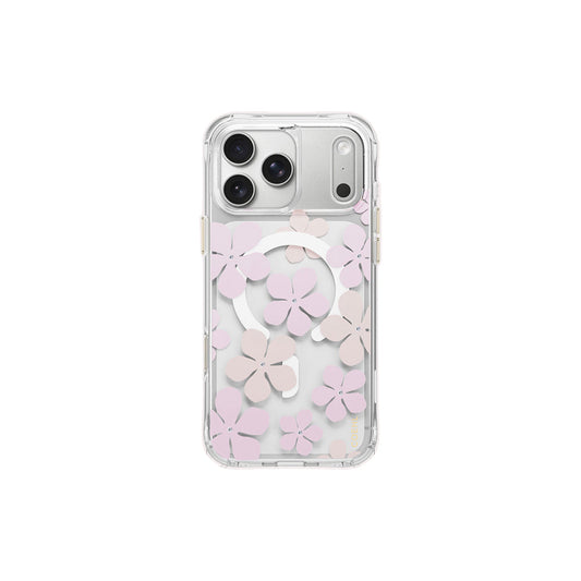 Uniq Coehl Mila Magnetic Charging Case for iPhone 18 Pro Max 6.9 - Blush Bloom