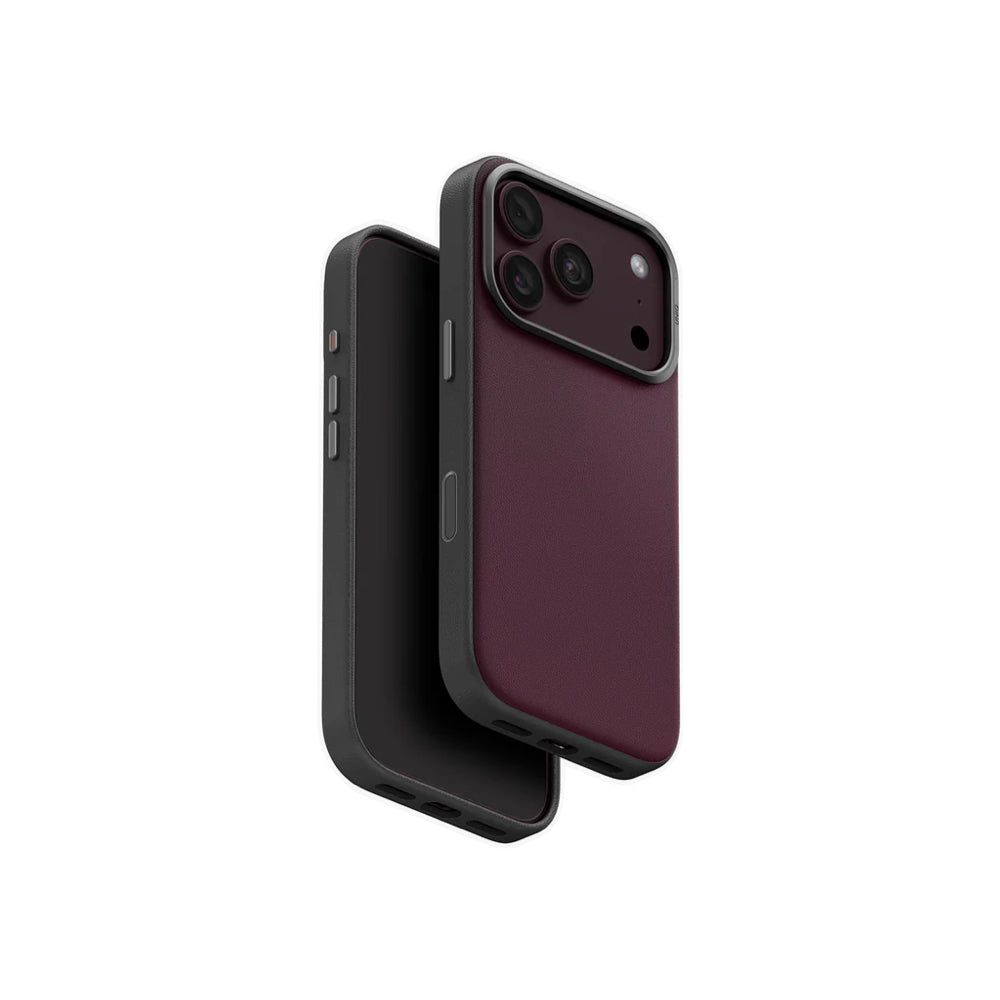 Uniq Lyden Ds Hybrid Magclick Charge Case for iPhone 18 Pro 6.3-inch - Deep Maroon