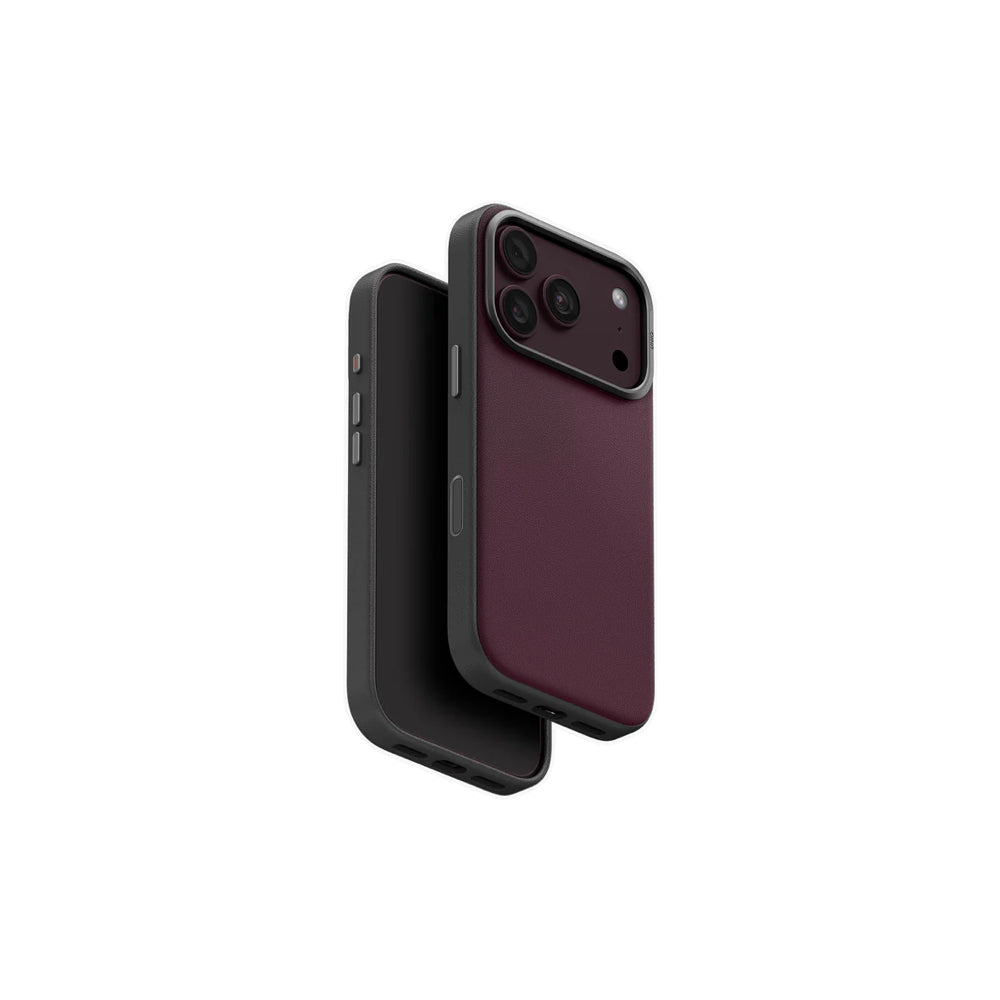 Uniq Lyden Ds Hybrid Magclick Charge Case for iPhone 18 Pro 6.3-inch - Deep Maroon
