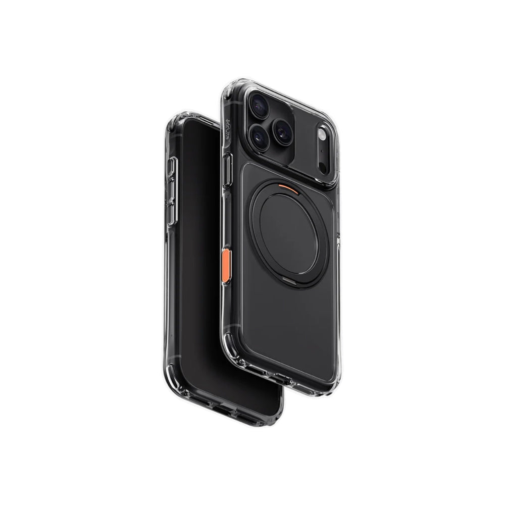 Uniq Swivix Hybrid 360 Rotating Kickstand Case for iPhone 18 Pro Max 6.9-inch - Carbon Black