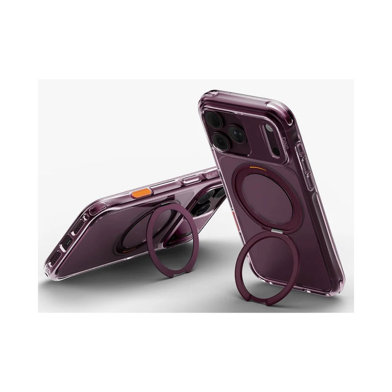 Uniq Swivix Hybrid 360 Rotating Kickstand Case for iPhone 18 Pro Max 6.9-inch - Carbon Black