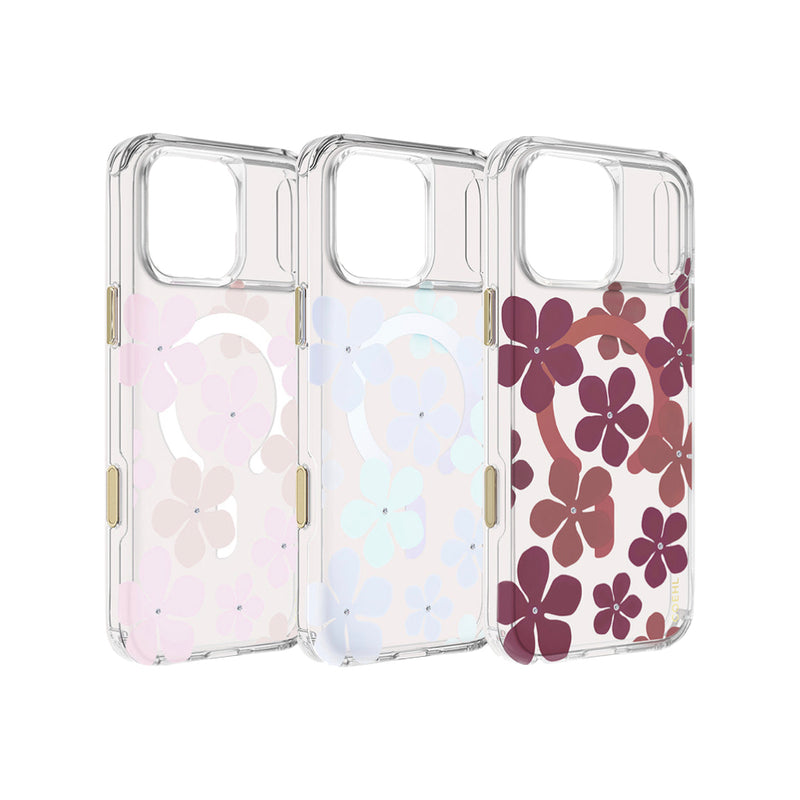 Uniq Coehl Mila Magnetic Charging Case for iPhone 18 Pro 6.3 - Blush Bloom