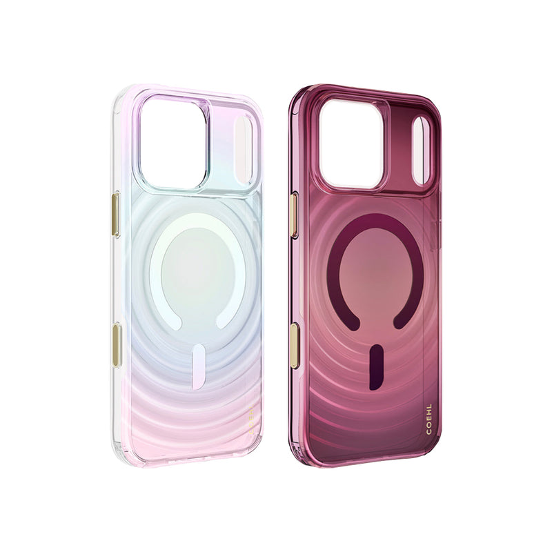 Uniq Coehl Vela Magnetic Charging Case for iPhone 18 Pro - Iridescent