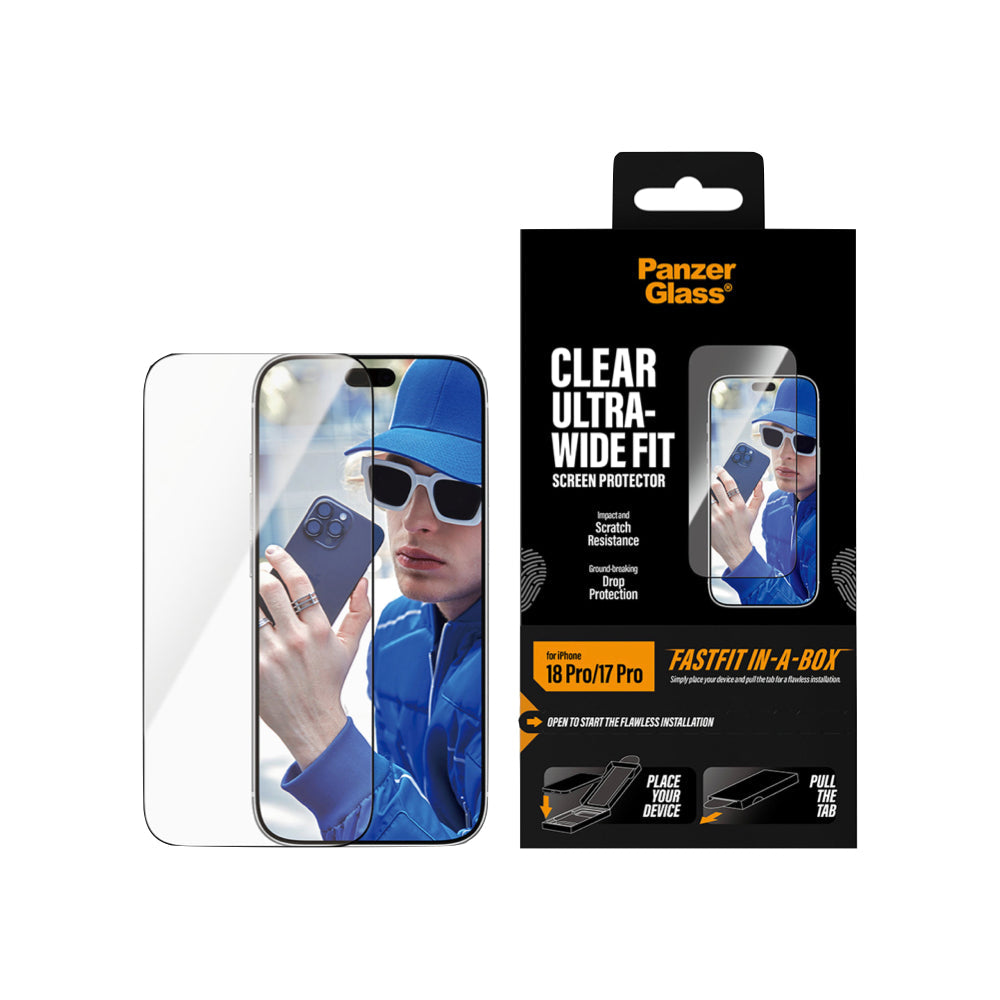 PanzerGlass Apple iPhone 18 Pro Max UWF w. Fastfit In-A-Box - Clear