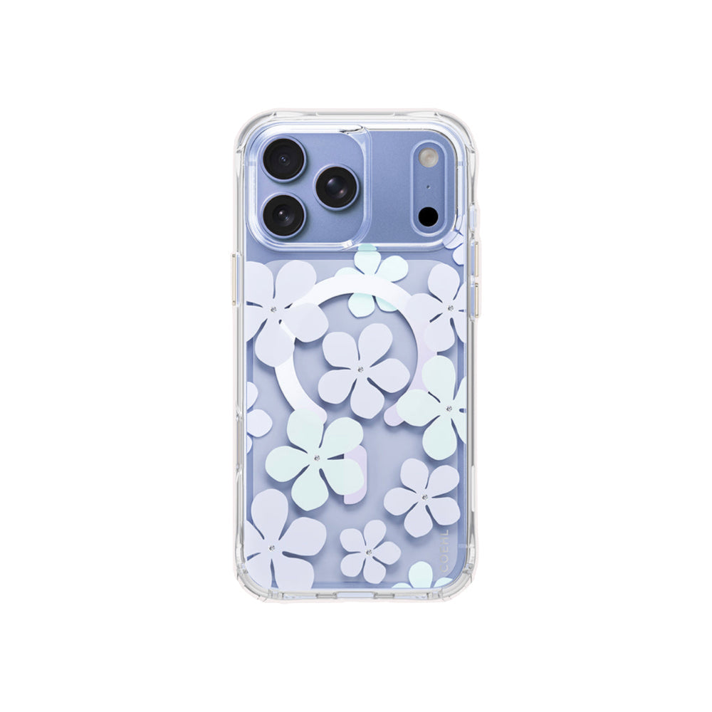 Uniq Coehl Mila Magnetic Charging Case for iPhone 18 Pro 6.3 - Blush Bloom