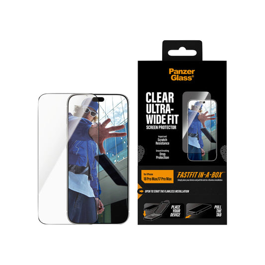 PanzerGlass Apple iPhone 18 Pro Max UWF w. Fastfit In-A-Box - Clear