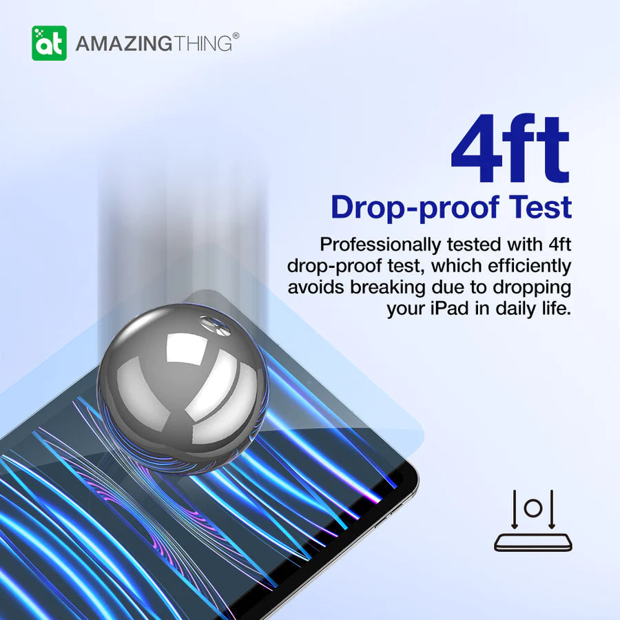 Amazingthing Radix Full Glass Protector for iPad Air 13-inch M2/M3 - Clear