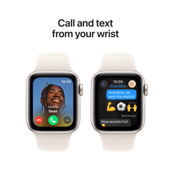 Apple Watch SE GPS 40mm Starlight Aluminium Case with Starlight Sport Band - S/M