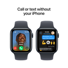 Apple Watch SE GPS + Cellular 44mm Midnight Aluminium Case with Midnight Sport Band - S/M