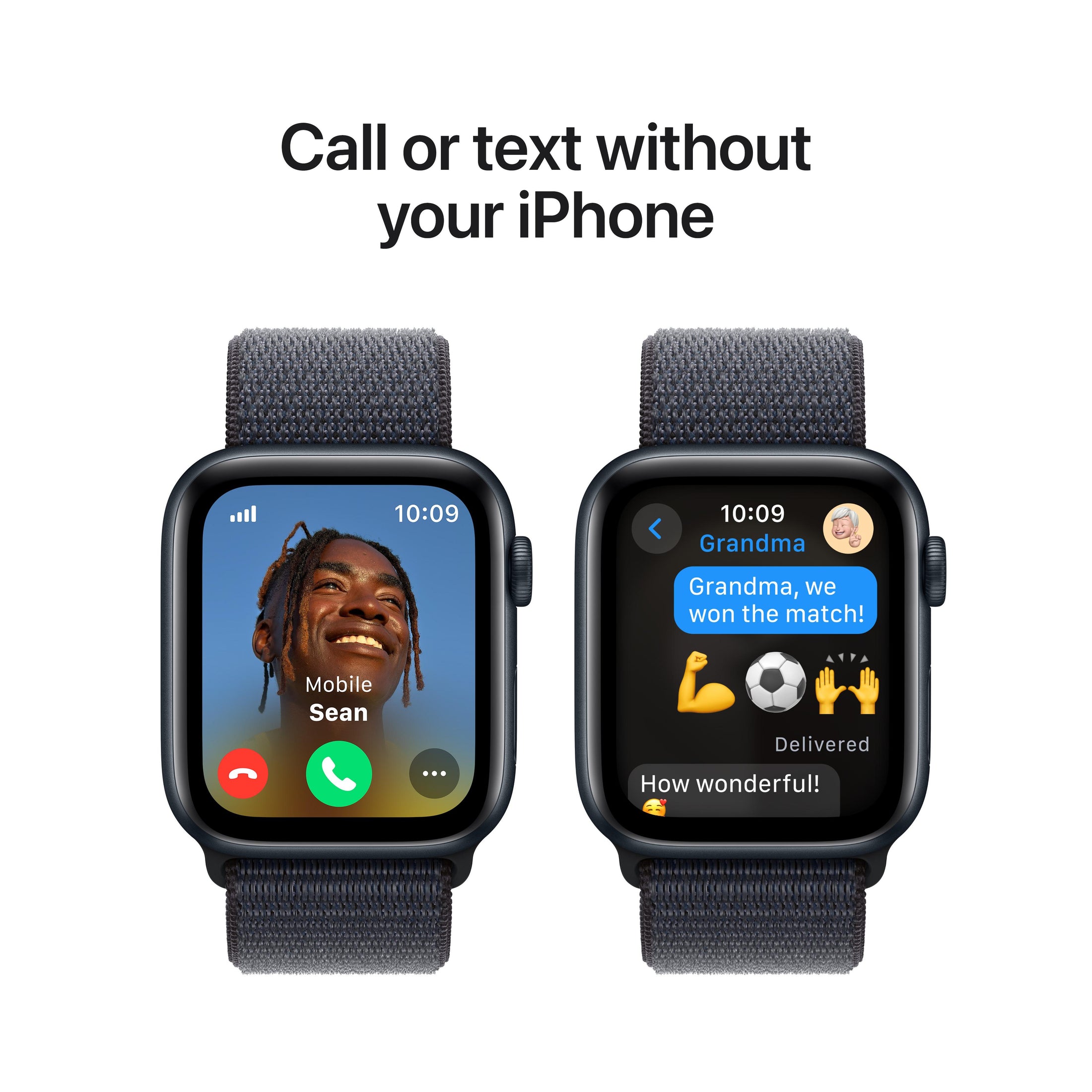 Apple Watch SE GPS + Cellular 44mm Midnight Aluminium Case with Ink Sp