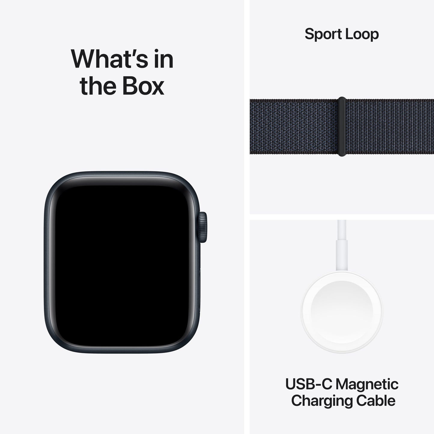 Apple Watch SE GPS + Cellular 44mm Midnight Aluminium Case with Ink Sport Loop