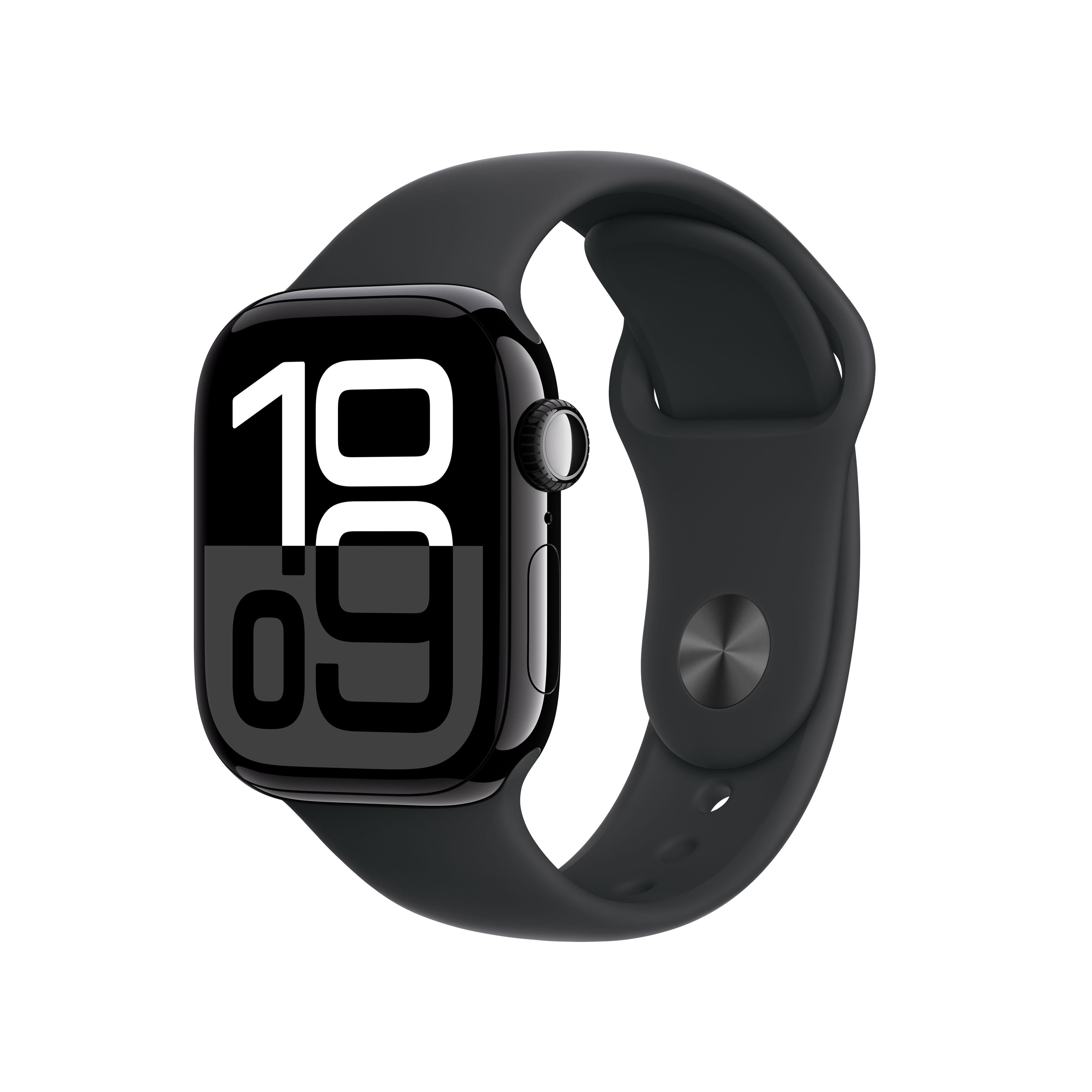 Apple Watch Series 10 GPS Cellular 42mm Jet Black Aluminium Case wit Switch