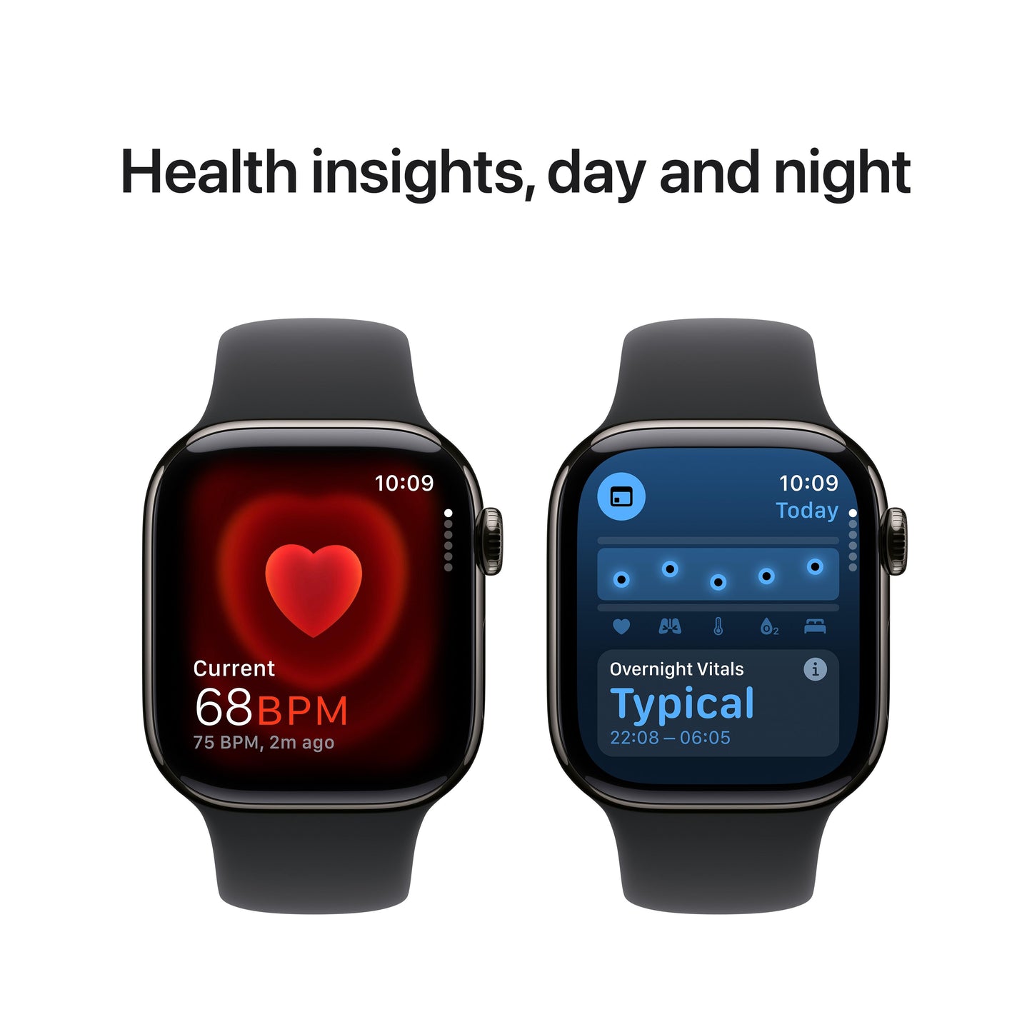 Apple Watch Series 10 GPS + Cellular 42mm Slate Titanium Case with Black Sport Band - M/L