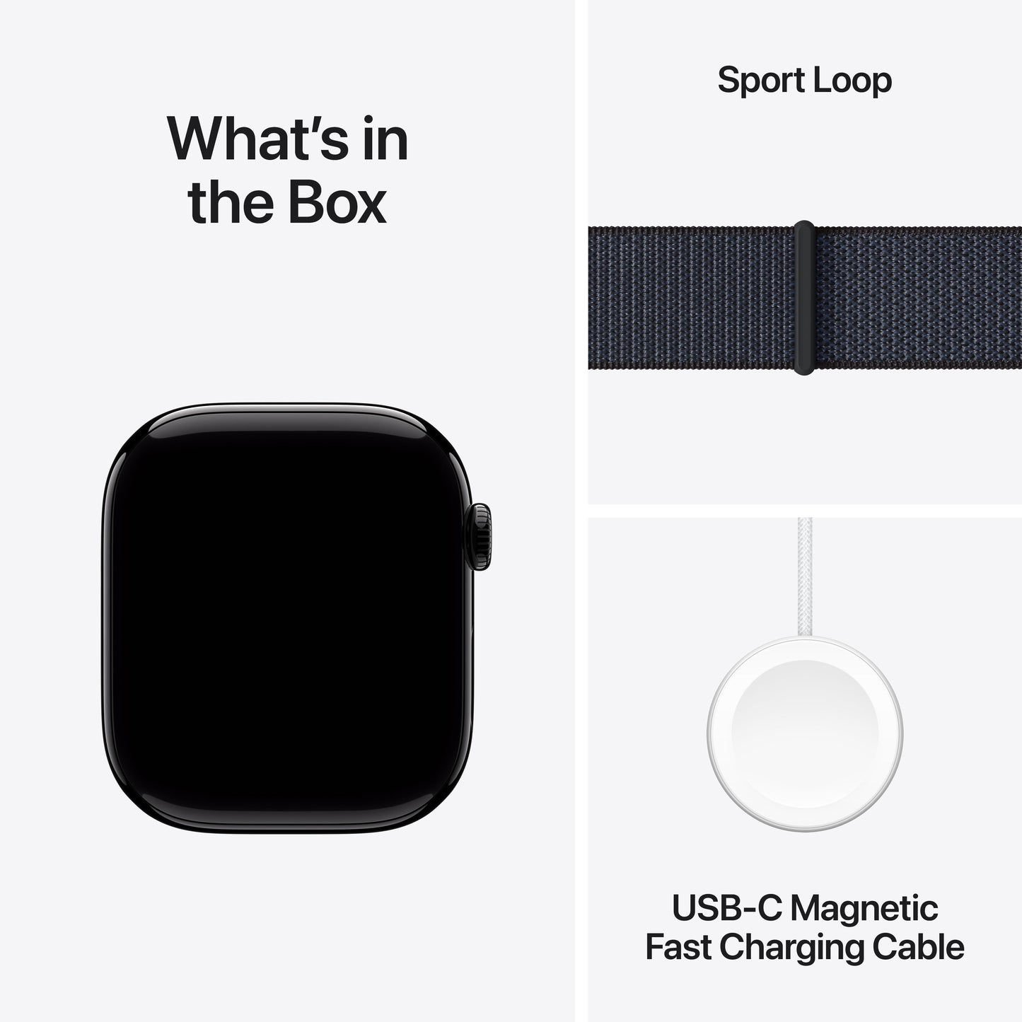 Apple Watch Series 10 GPS + Cellular 46mm Jet Black Aluminium Case with Ink Sport Loop