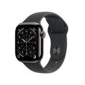 Apple Watch Series 11 GPS + Cellular 42mm Slate Titanium Case with Black Sport Band - S/M