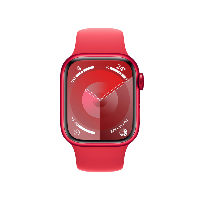 Apple Watch Series 9 GPS 41mm (PRODUCT)RED Aluminium Case with (PRODUCT)RED Sport Band - M/L