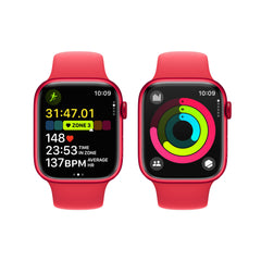 Apple Watch Series 9 GPS 45mm (PRODUCT)RED Aluminium Case with (PRODUCT)RED Sport Band - S/M