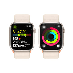 Apple Watch Series 9 GPS 45mm Starlight Aluminium Case with Starlight Sport Loop