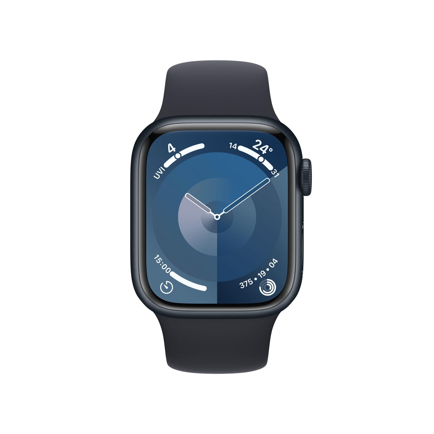 Apple Watch Series 9 GPS + Cellular 41mm Midnight Aluminium Case with Midnight Sport Band - S/M