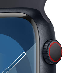 Apple Watch Series 9 GPS + Cellular 45mm Midnight Aluminium Case with Midnight Sport Band - S/M