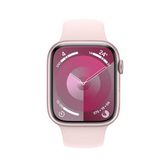 Apple Watch Series 9 GPS + Cellular 45mm Pink Aluminium Case with Light Pink Sport Band - M/L