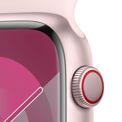 Apple Watch Series 9 GPS + Cellular 45mm Pink Aluminium Case with Light Pink Sport Band - M/L