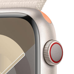 Apple Watch Series 9 GPS + Cellular 45mm Starlight Aluminium Case with Starlight Sport Loop