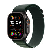 2024 Apple Watch Ultra 2 GPS + Cellular 49mm Black Titanium Case with Dark Green Alpine Loop - M