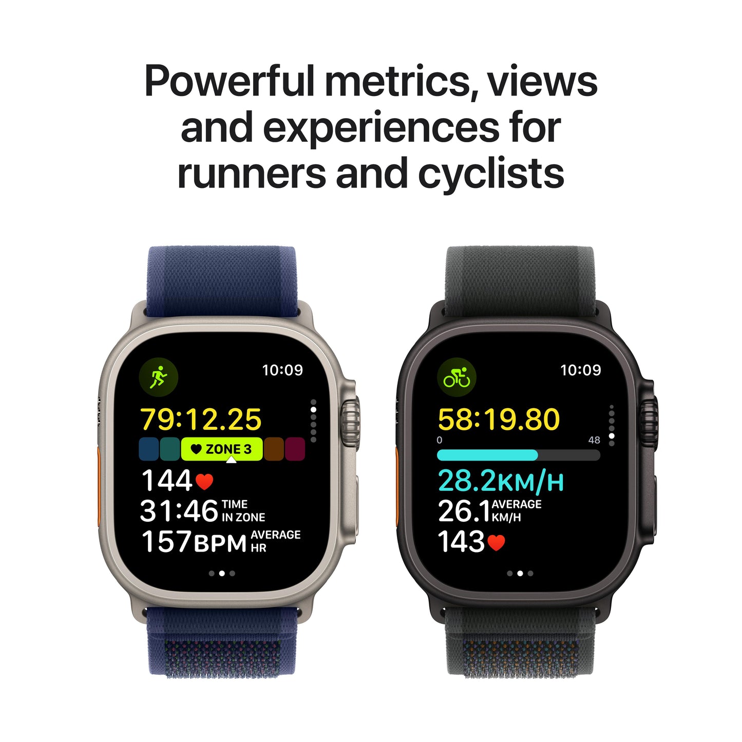 2024 Apple Watch Ultra 2 GPS + Cellular 49mm Black Titanium Case with Dark Green Alpine Loop - M