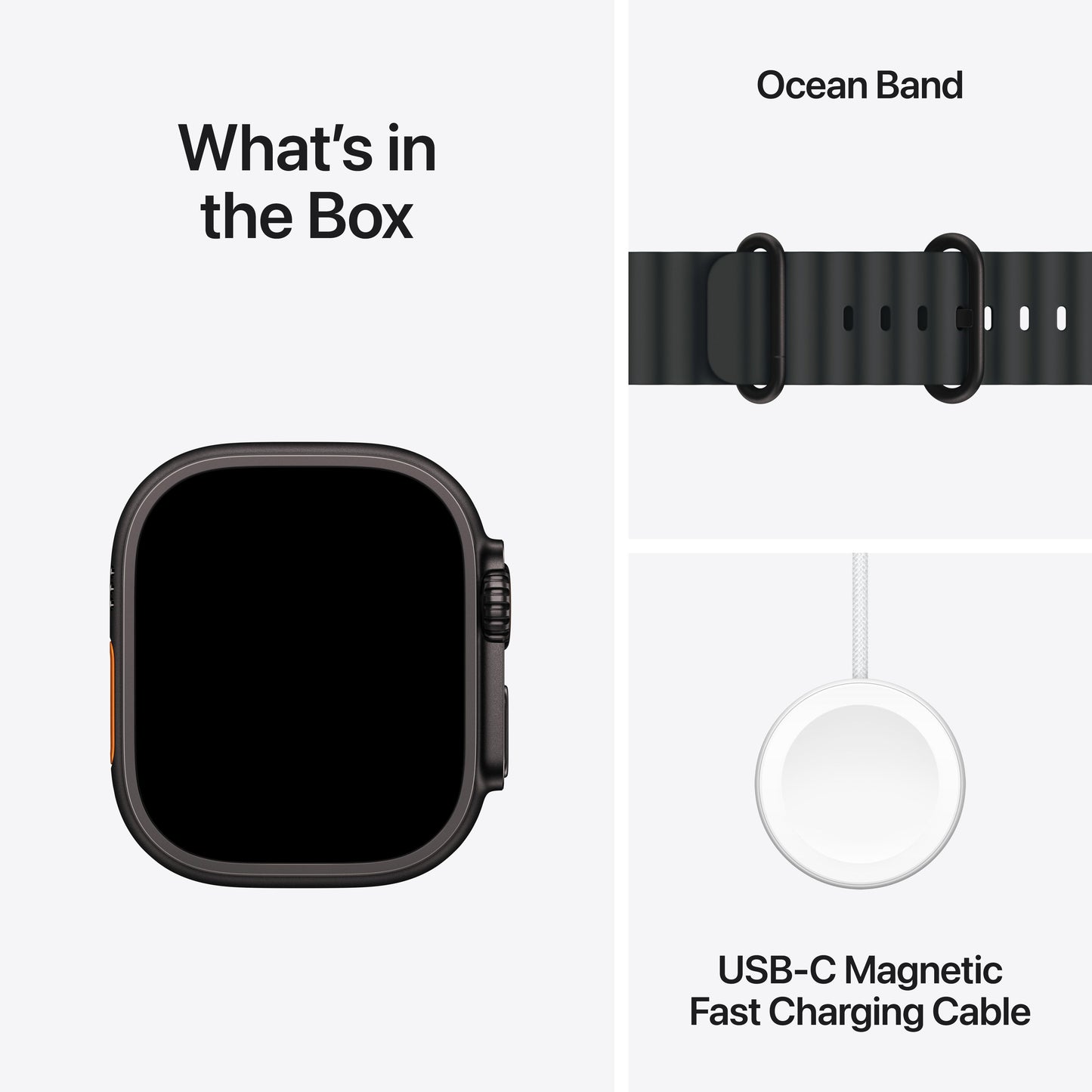 2024 Apple Watch Ultra 2 GPS + Cellular 49mm Black Titanium Case with Black Ocean Band