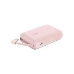 Belkin Boostcharge Power Bank 10K Pd With Intergrated Cable - Pink