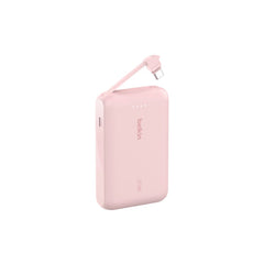 Belkin Boostcharge Power Bank 10K Pd With Intergrated Cable - Pink