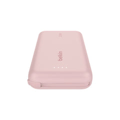 Belkin Boostcharge Power Bank 10K Pd With Intergrated Cable - Pink