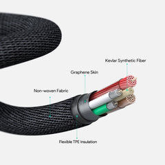 Aukey Kevlar MFi 18W USB C to Lightning Performance Cable - 1.2M