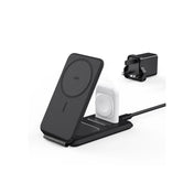 ESR HaloLock 3-in-1 Travel Wireless Charging Set (UK Plug) - Black