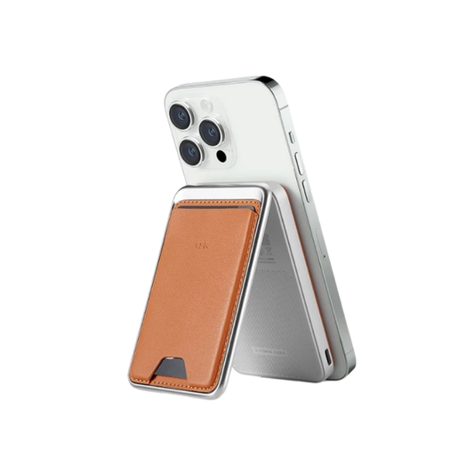 ESR HaloLock Wireless Power Bank Wallet - Brown