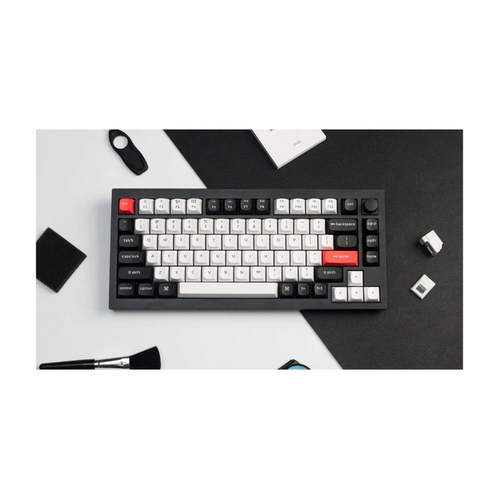 Keychron Q1 HE ANSI 75% layout 82 Key Carbon Black Full Assembled Knob