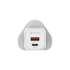 Mazer/M-G35W-V5-WH/GaNPrestige PD35W 1C1A with 3 Travel Plugs-White
