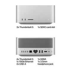 Mac Studio: Apple M5 Ultra chip with 30-core CPU and 64-core GPU, 1TB SSD