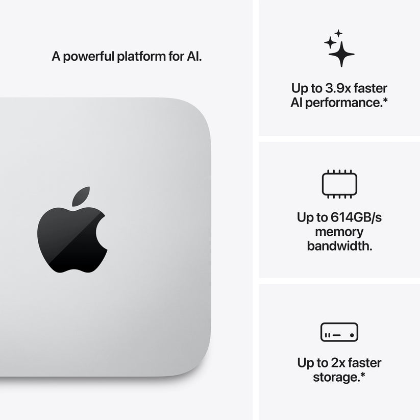 Mac Studio: Apple M5 Max chip with 18-core CPU and 32-core GPU, 512GB SSD